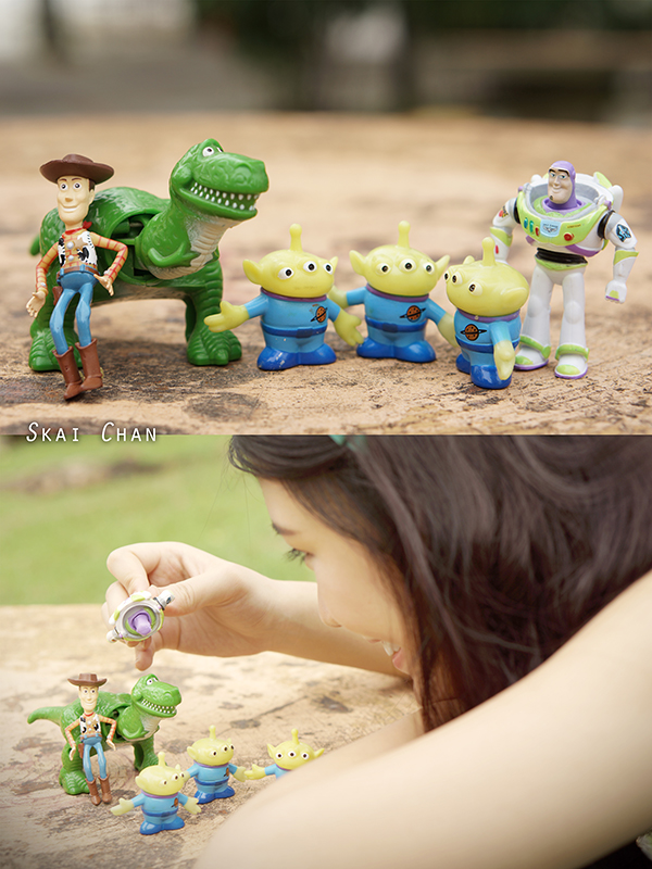 Toy story themed photoshoot session with Maisie Chew at Chinese Gardens