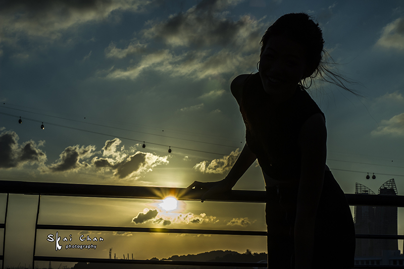 Dance, sunset & silhouette photoshoot session with Yongpeck at Sentosa Boardwalk