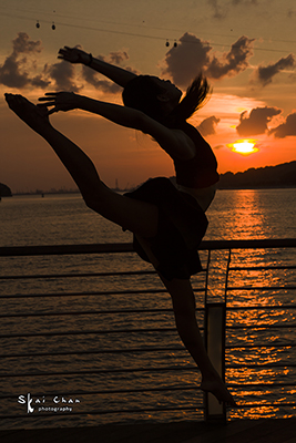 Outdoor Sunset & Silhouette Dance Photoshoot - Oh Yongpeck @ Sentosa Boardwalk