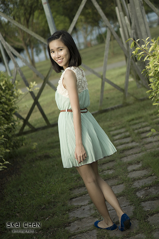 Editorial ukulele photoshoot session with Vanessa Toh at Pasir Ris Park