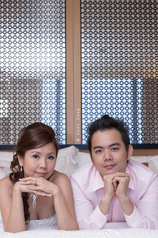 Pre-wedding photoshoot session with Mike Ong and Monica Weng at Marina Bay Sands Singapore (MBS) hotel