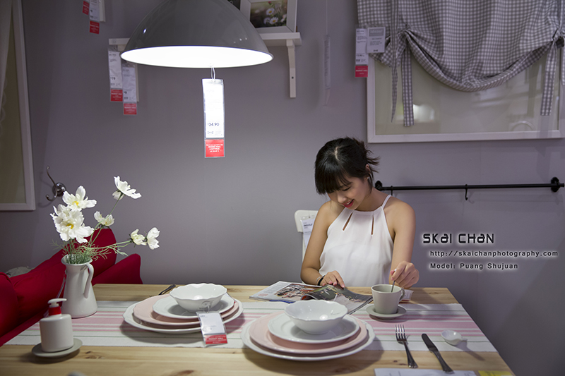 Lifestyle portrait photoshoot session with Puang Shujuan at IKEA Alexandra