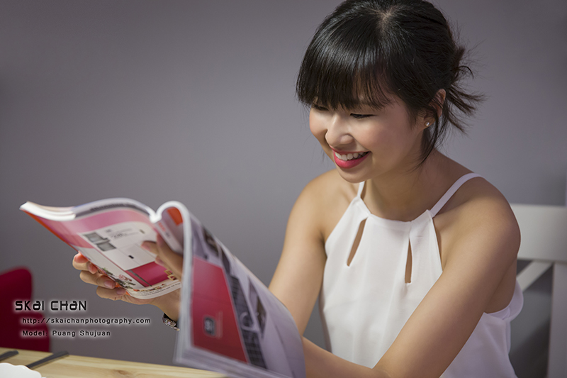 Lifestyle portrait photoshoot session with Puang Shujuan at IKEA Alexandra