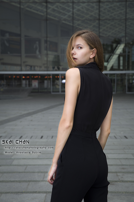 High end fashion photoshoot session with Anastasia Butrim at Marina Bay Sands