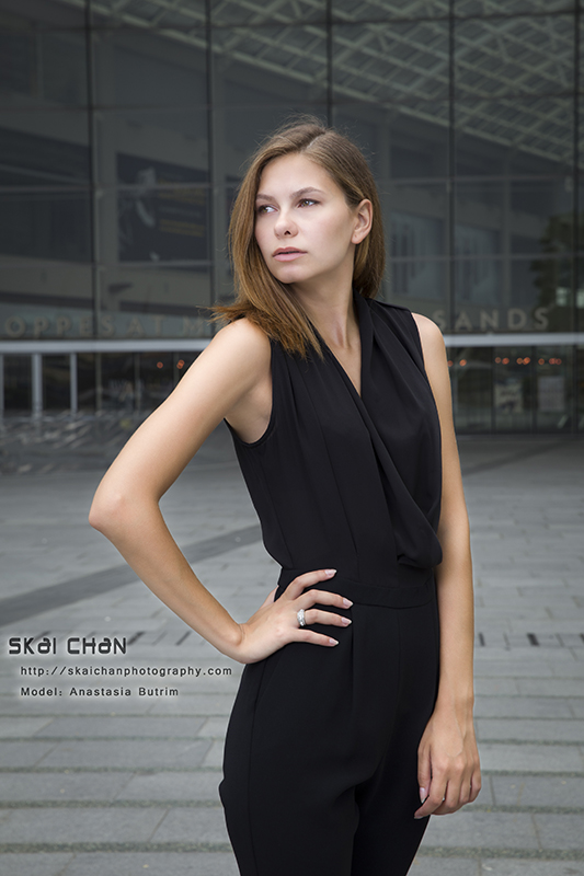 High end fashion photoshoot session with Anastasia Butrim at Marina Bay Sands