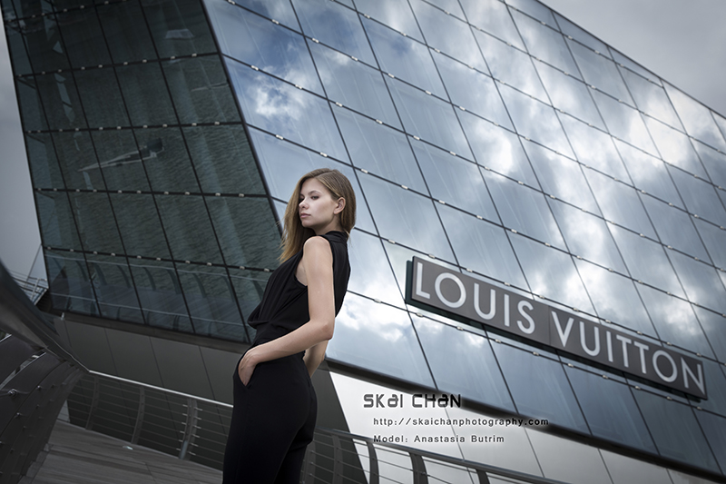 High end fashion photoshoot session with Anastasia Butrim at Marina Bay Sands