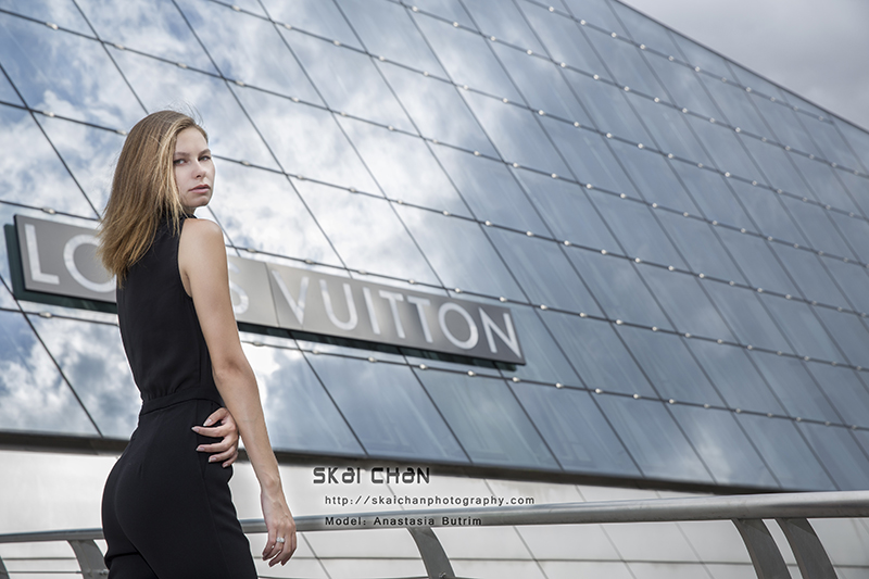 High end fashion photoshoot session with Anastasia Butrim at Marina Bay Sands