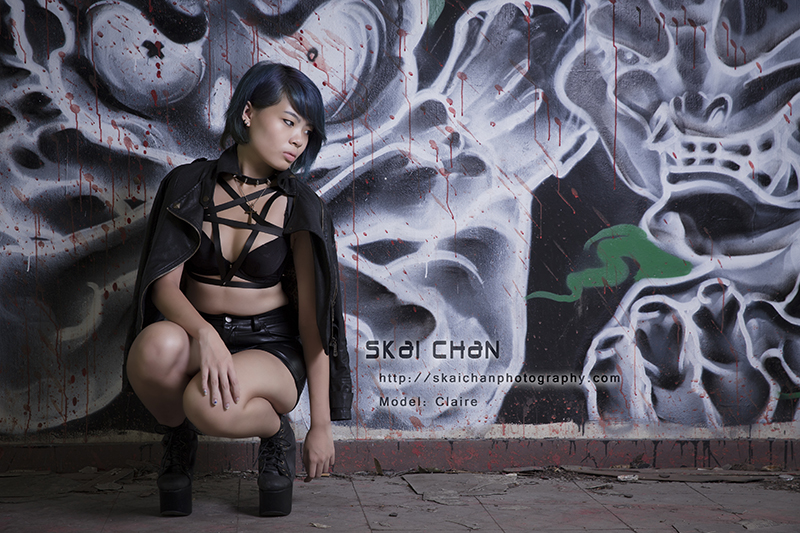 Glamour photoshoot session with Kat at abandoned place