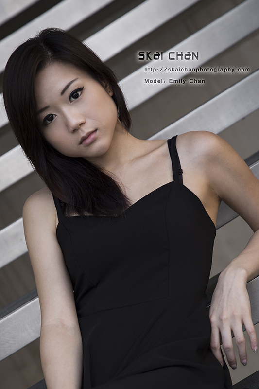Fashion model portfolio photoshoot session with Emily Chan at Marina Barrage