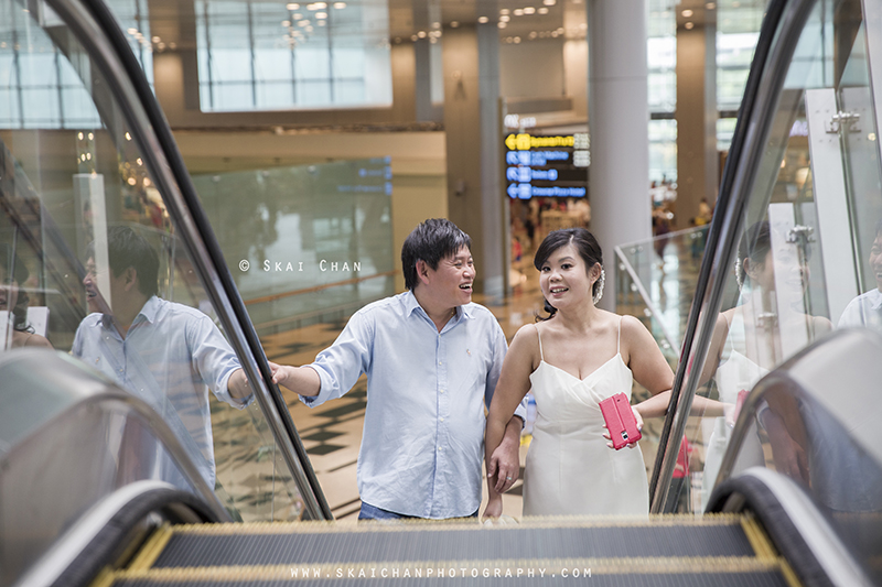Pre-Wedding photoshoot session with Terry & Lynwen at Changi Airport