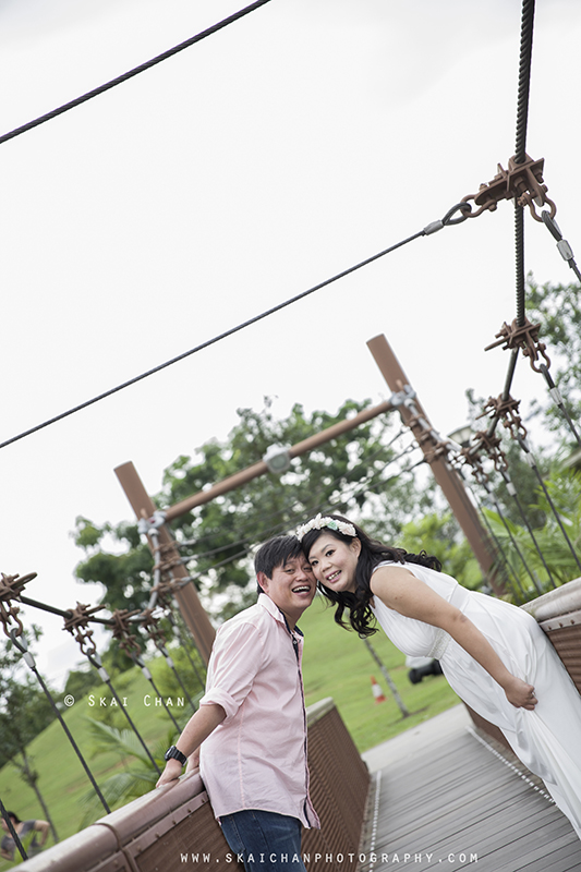 Pre-Wedding photoshoot session with Terry & Lynwen at Punggol Waterway