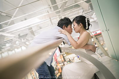 Indoor & Outdoor Casual Pre-wedding Photoshoot - Couple: Terry & Lynwen @ Changi Airport, Punggol Waterway