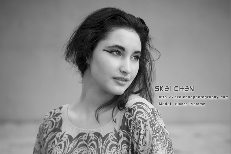 Poolside photoshoot session with Bianca Pietersz at swimming pool at Tanglin View