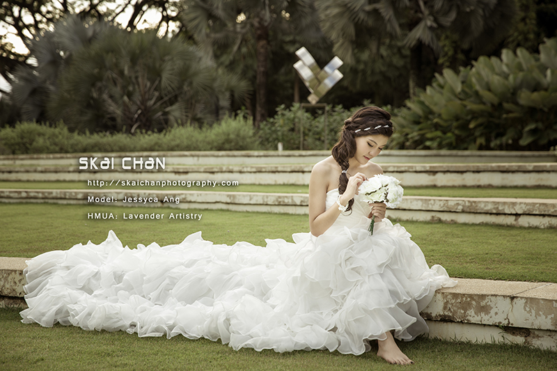 Bridal photoshoot session with Jessyca at Hortpark