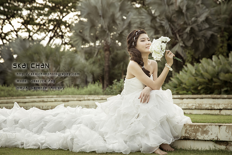 Bridal photoshoot session with Jessyca at Hortpark