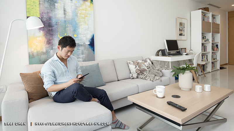 Lifestyle portrait photoshoot session with Mitsuya Nakata at Concourse Skyline