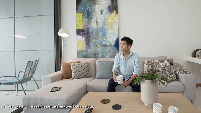 Lifestyle portrait photoshoot session with Mitsuya Nakata at Concourse Skyline