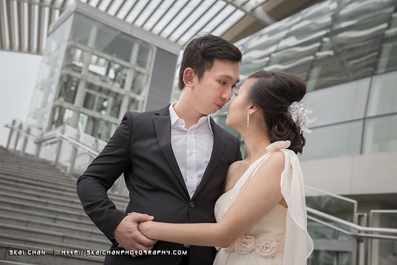 Pre-wedding photoshoot session with Ryan & Yuanzhi at Marina Bay Sands (MBS) & Gardens by the Bay