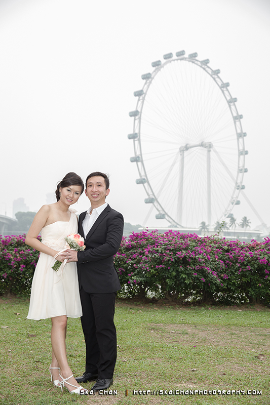 Pre-wedding photoshoot session with Ryan & Yuanzhi at Marina Bay Sands (MBS) & Gardens by the Bay