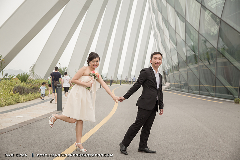 Pre-wedding photoshoot session with Ryan & Yuanzhi at Marina Bay Sands (MBS) & Gardens by the Bay