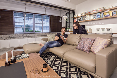 Indoor High-End Home Lifestyle Couple Photoshoot - Couple: Tommy & Evelyn @ Home