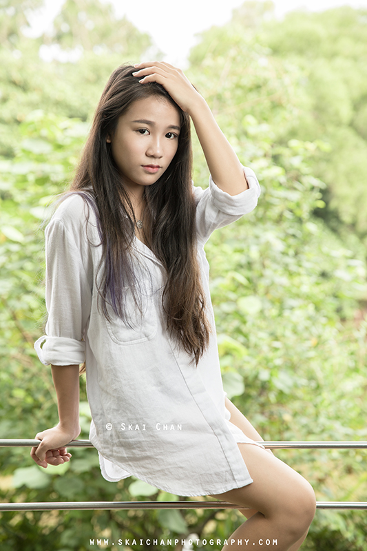 Outdoor fashion photoshoot session with Joanne at West Coast Park