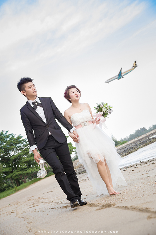 Pre-Wedding photoshoot session with David & Jess at East Coast Park (ECP)