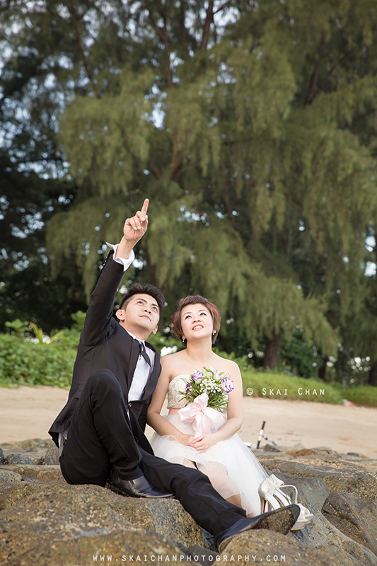 Pre-Wedding photoshoot session with David & Jess at East Coast Park (ECP)