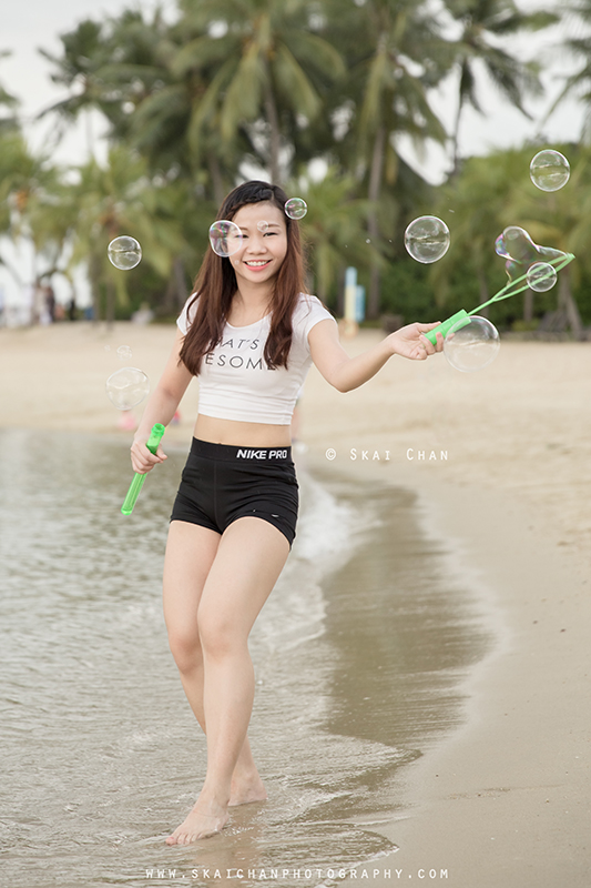 Lifestyle fitness bikini photoshoot session with Beverley Angkangon at Siloso Beach (Sentosa)