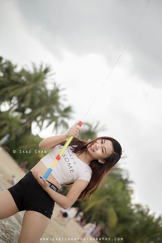 Lifestyle fitness bikini photoshoot session with Beverley Angkangon at Siloso Beach (Sentosa)