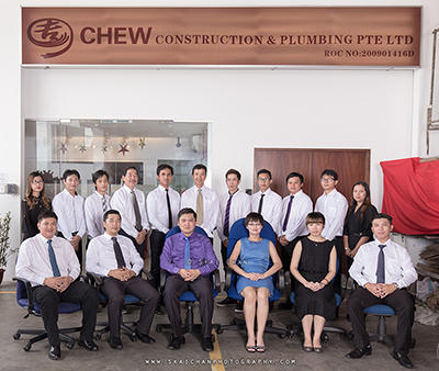 Indoor High-End Corporate Team Photoshoot - Chew Construction & Plumbing (Team) @ Mandai Estate