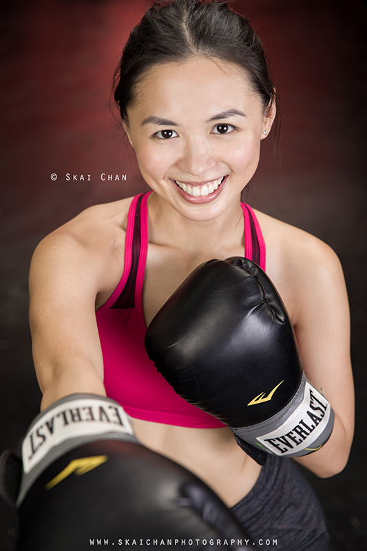 Female fitness gym portrait photoshoot session with J.C at Gold's Gym Singapore, The Strategy, Jurong East