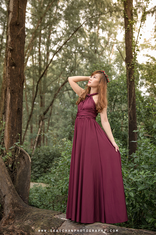 Forest themed fashion photoshoot session with Beverley Angkangon at Coney Island