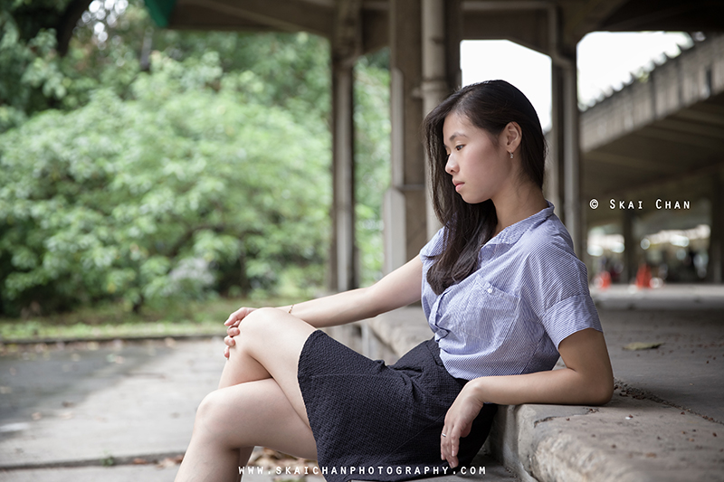 Lifestyle portrait photoshoot session with Emilia Yoyo Ngai at Tanjong Pagar Railway Station