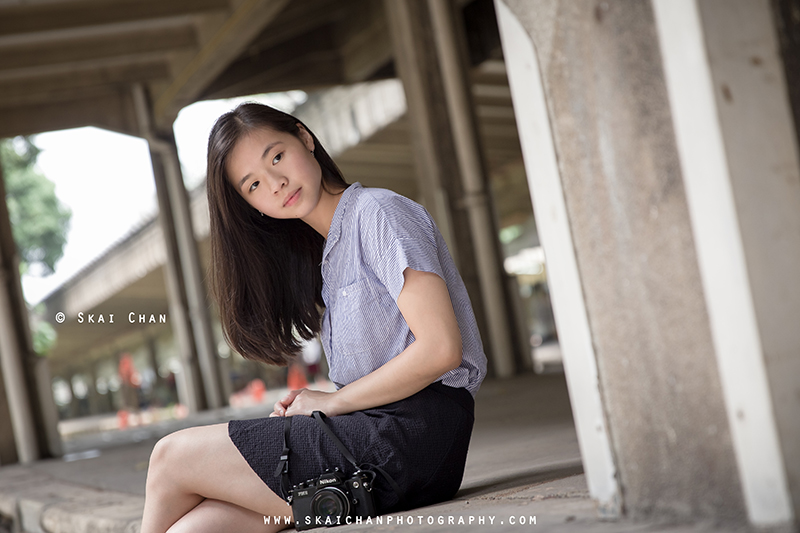 Lifestyle portrait photoshoot session with Emilia Yoyo Ngai at Tanjong Pagar Railway Station