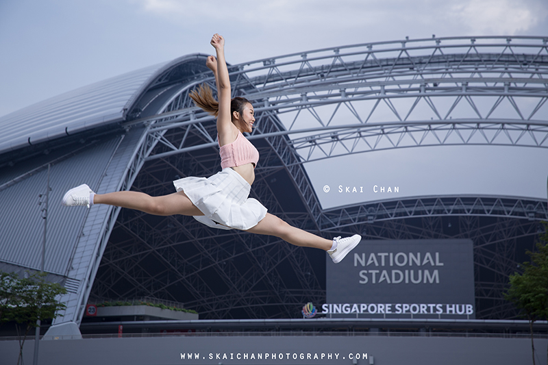 Cheerleading & dance photoshoot session with Jasmine Tan at Kallang Wave Mall