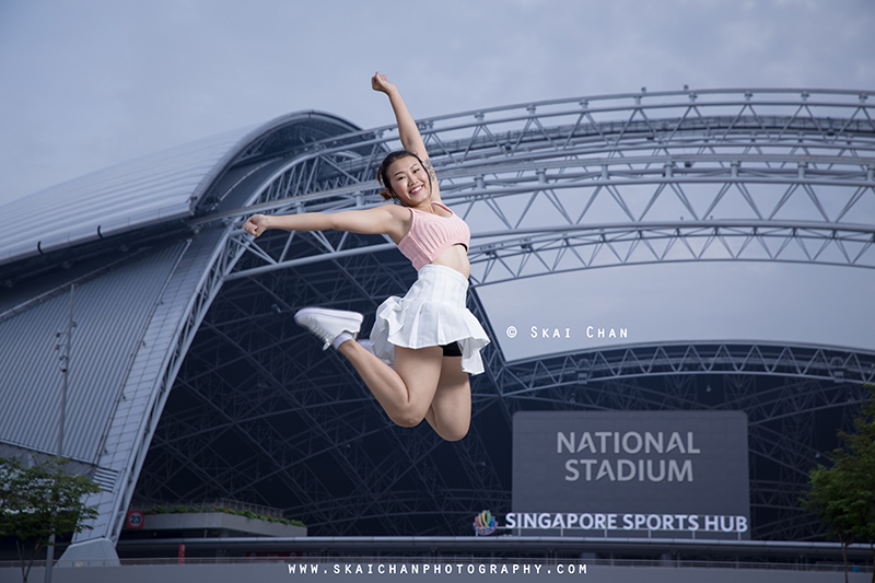 Cheerleading & dance photoshoot session with Jasmine Tan at Kallang Wave Mall