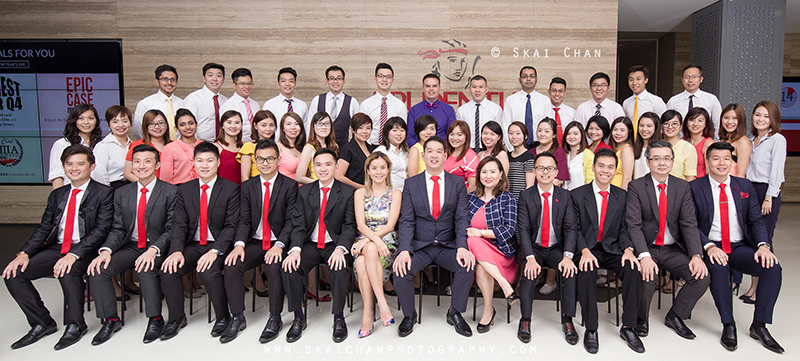 Corporate group photoshoot session with DPG (Prudential) at Prudential @ Scotts