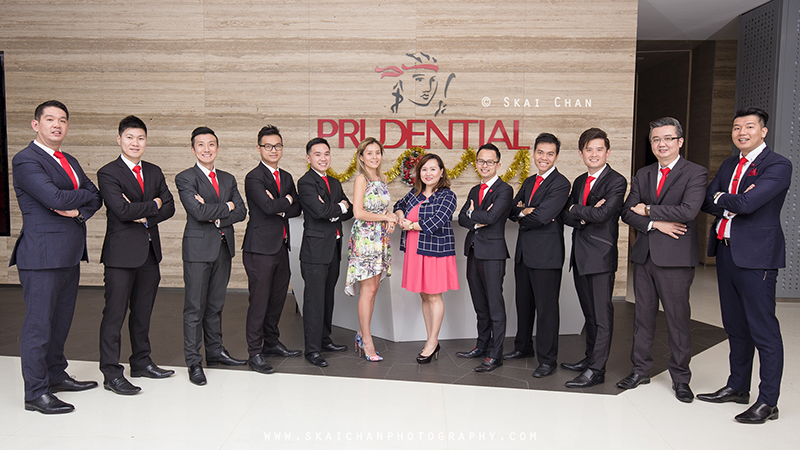 Corporate group photoshoot session with DPG (Prudential) at Prudential @ Scotts
