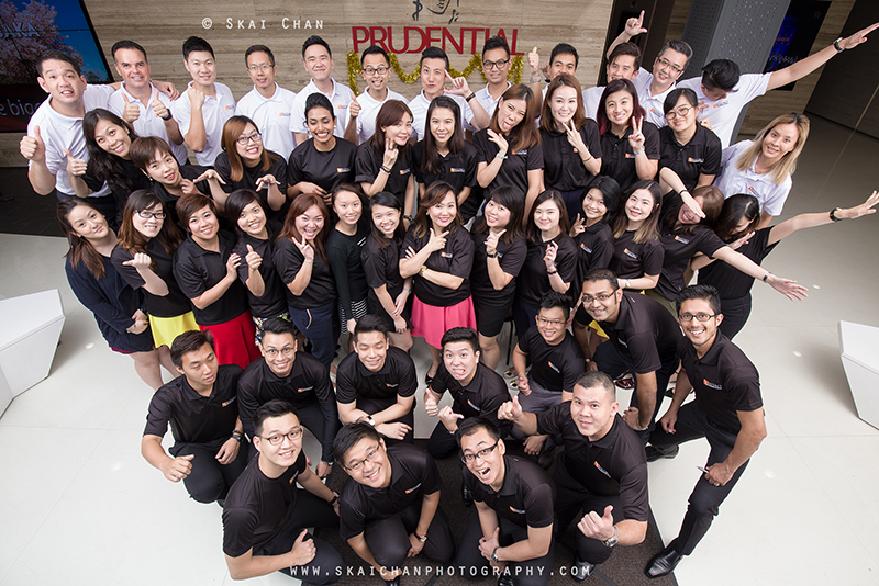 Corporate group photoshoot session with DPG (Prudential) at Prudential @ Scotts