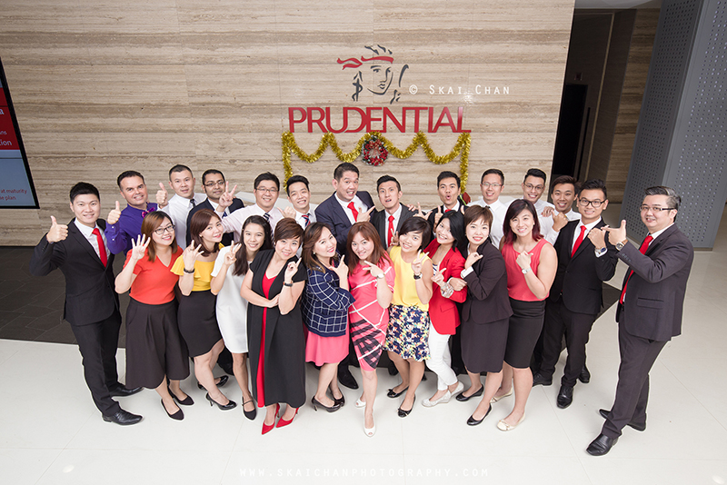 Corporate group photoshoot session with DPG (Prudential) at Prudential @ Scotts