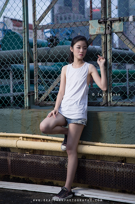 Fashion photoshoot session with Angela Ni at LePark, People's Park Complex