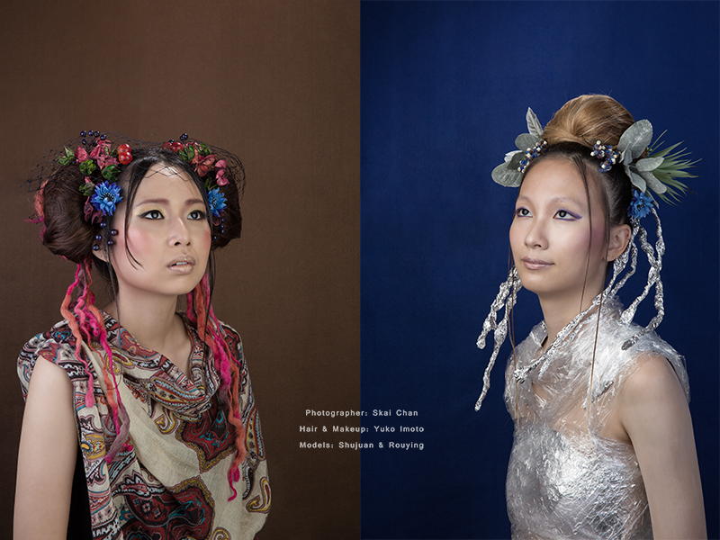 Conceptual photoshoot session with Puang Shujuan & Tan Rouying @ Studio