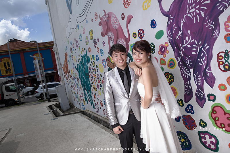 Pre-wedding photoshoot session with Huiting & Shengyang at Little India