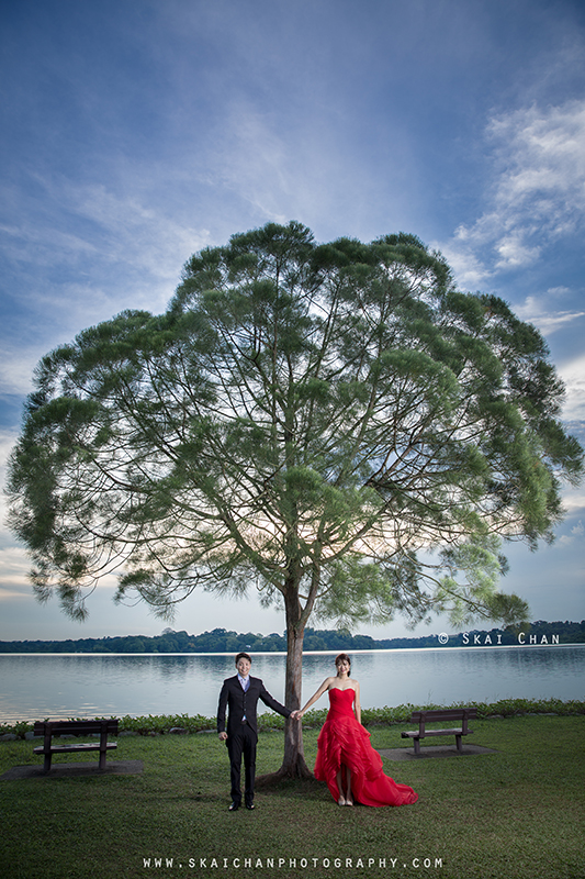 Pre-wedding photoshoot session with Huiting & Shengyang at Upper Seletar Reservoir