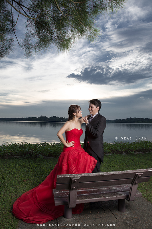 Pre-wedding photoshoot session with Huiting & Shengyang at Upper Seletar Reservoir