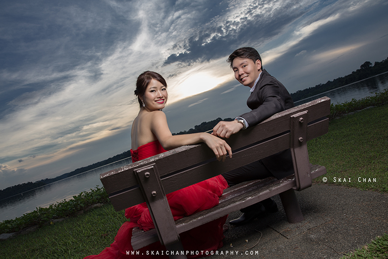 Pre-wedding photoshoot session with Huiting & Shengyang at Upper Seletar Reservoir