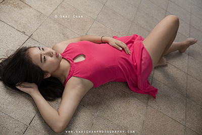 Outdoor High-End Fashion Photoshoot - Shermaine Koh @ Sengkang Riverside Park