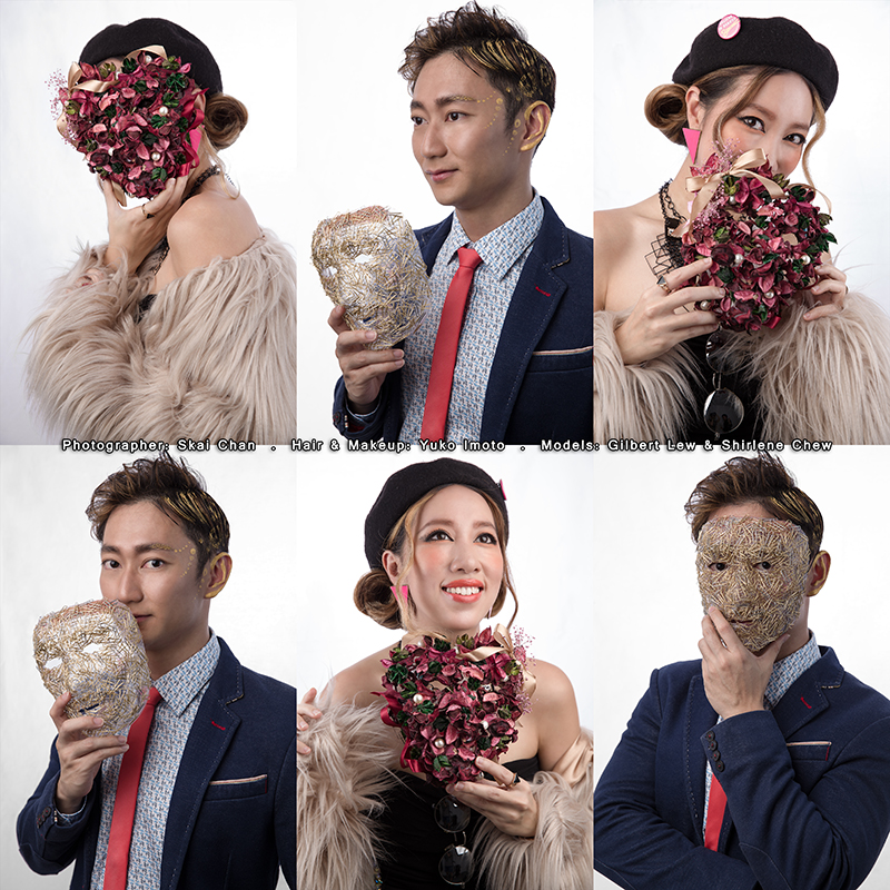 Conceptual Photoshoot with Gilbert Lew & Shirlene Chew at photography studio (Tanjong Pagar)
