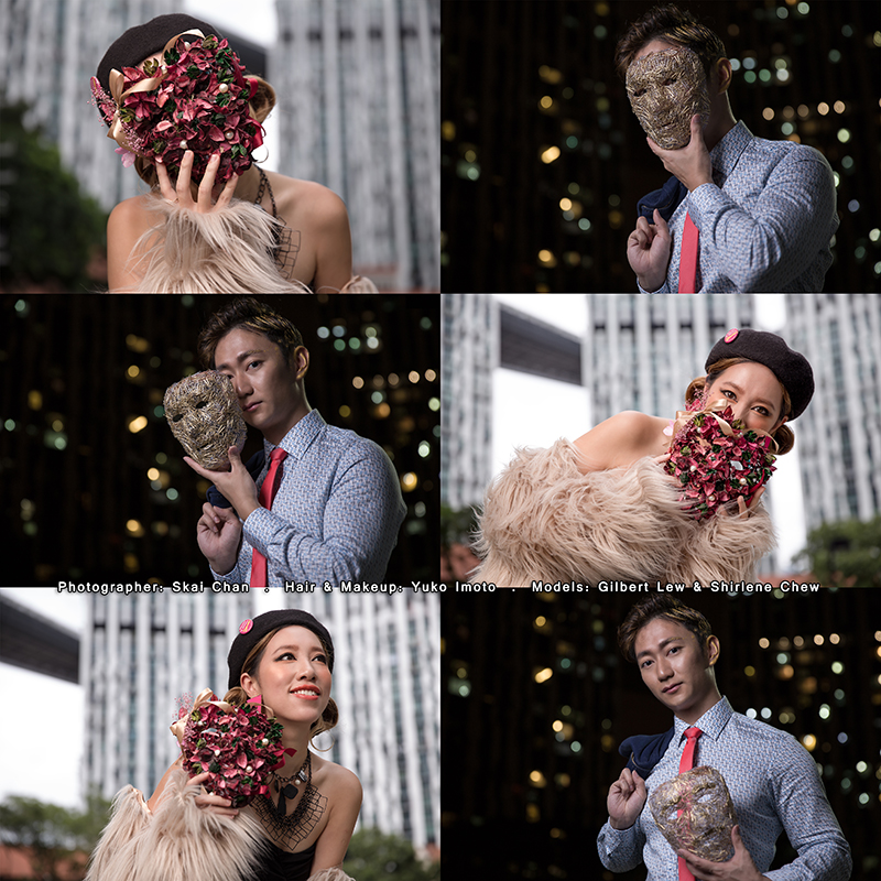 Conceptual Photoshoot with Gilbert Lew & Shirlene Chew at photography studio (Tanjong Pagar)